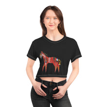 Load image into Gallery viewer, Native Ledger Red Horse Crop Tee - Butch Thunderhawk