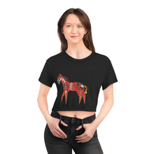 Load image into Gallery viewer, Native Ledger Red Horse Crop Tee - Butch Thunderhawk
