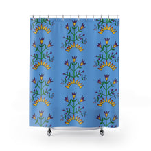 Load image into Gallery viewer, Shower Curtain - Unique Midwest floral drawn by Butch Thunderhawk
