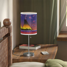 Load image into Gallery viewer, White Corn Wear NAC Lamp on a Stand