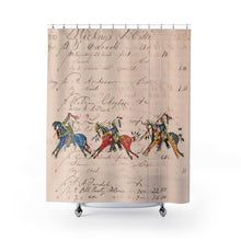 Load image into Gallery viewer, White Thunder Shower Curtains
