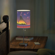 Load image into Gallery viewer, White Corn Wear NAC Lamp on a Stand