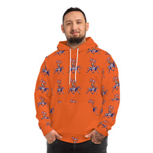 Load image into Gallery viewer, Bronco Hand-Drawn Hoodie — Native-Inspired Stadium Style