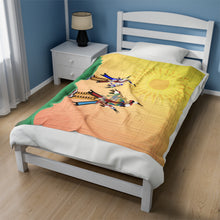 Load image into Gallery viewer, White Thunder Velveteen Plush Blanket