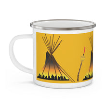 Load image into Gallery viewer, Enamel Camping Mug - NAC Gold Background