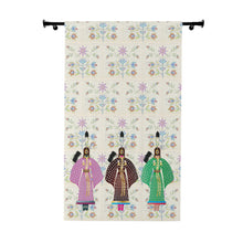 Load image into Gallery viewer, Traditional Dancer with Butch THunderhawk floral background - Window Curtains (1 Piece)