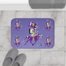 Load image into Gallery viewer, Vibrant Purple Horse Bath Mat - Cozy Bathroom Decor, Riding Enthusiasts Gift, Horse Lover's Accessory, Fun Home Addition
