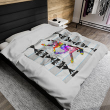 Load image into Gallery viewer, White Corn Wear Velveteen Plush Blanket