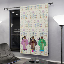 Load image into Gallery viewer, Traditional Dancer with Butch THunderhawk floral background - Window Curtains (1 Piece)