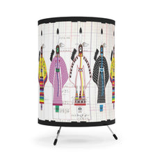 Load image into Gallery viewer, White Corn Wear Tripod Lamp with High-Res Printed Shade, US\CA plug