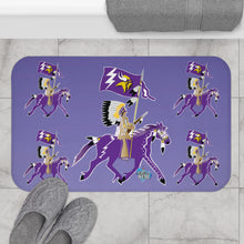 Load image into Gallery viewer, Vibrant Purple Horse Bath Mat - Cozy Bathroom Decor, Riding Enthusiasts Gift, Horse Lover's Accessory, Fun Home Addition