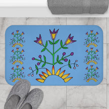 Load image into Gallery viewer, Bath Mat - Unique Midwest floral drawn by Butch Thunderhawk