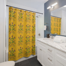 Load image into Gallery viewer, Floral Shower Curtain drawn by Butch Thunderhawk - Midwest Design