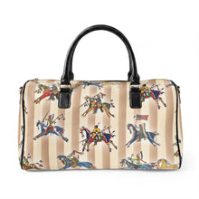 Load image into Gallery viewer, Faux Leather Travel Bag - Butch Thunderhawk Ledger Horses