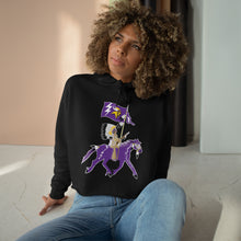 Load image into Gallery viewer, WCW Ledger Viking Horse Crop Hoodie