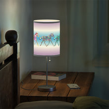 Load image into Gallery viewer, White Corn Wear Lamp on a Stand
