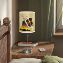 Load image into Gallery viewer, White Corn Wear NAC Lamp on a Stand
