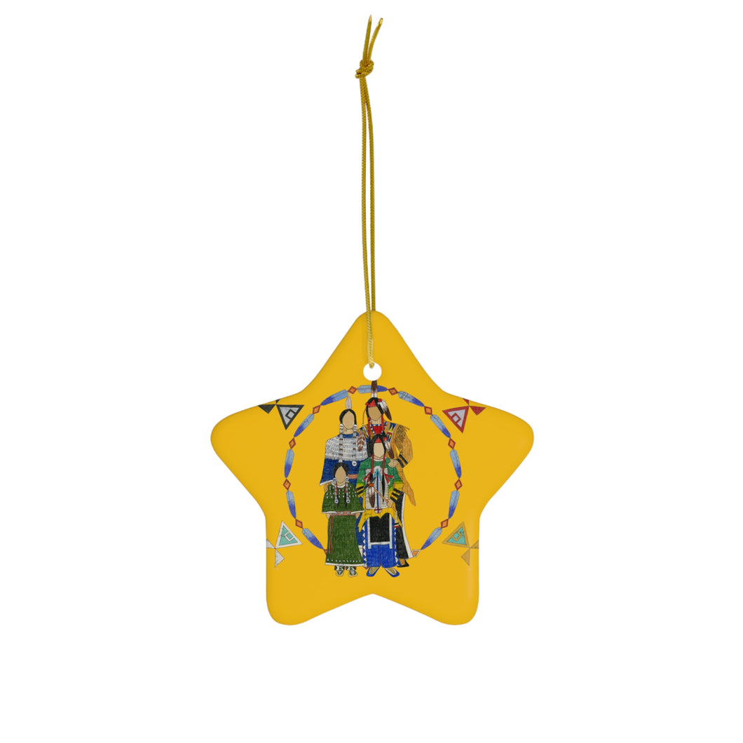 Ceramic Ornament, 4 Shapes