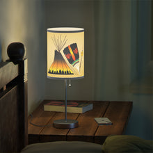 Load image into Gallery viewer, White Corn Wear NAC Lamp on a Stand
