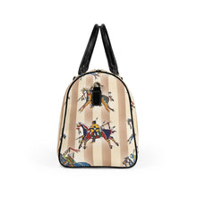 Load image into Gallery viewer, Faux Leather Travel Bag - Butch Thunderhawk Ledger Horses
