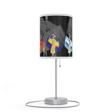 Load image into Gallery viewer, White Corn Wear Lamp on a Stand
