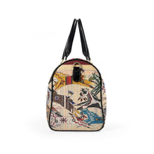 Load image into Gallery viewer, Faux Leather Travel Bag – Butch Thunderhawk Ledger Horses
