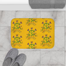Load image into Gallery viewer, Bath Mat - Unique Midwest Floral drawn by Butch Thunderhawk
