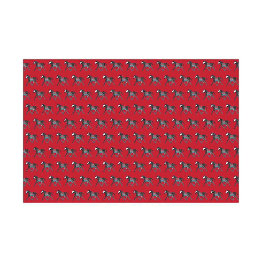 Gift Wrap Papers - Horse Designed by Angie Gillette of White Corn Wear
