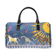 Load image into Gallery viewer, Faux Leather Travel Bag Designed by Angela Gillette
