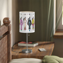 Load image into Gallery viewer, White Corn Wear Lamp on a Stand
