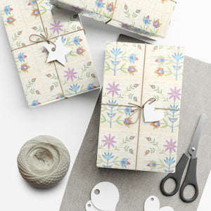 Gift Wrap Papers - Floral Ledger Art