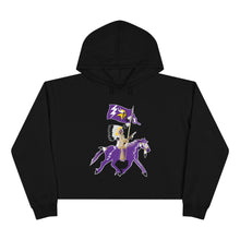 Load image into Gallery viewer, WCW Ledger Viking Horse Crop Hoodie

