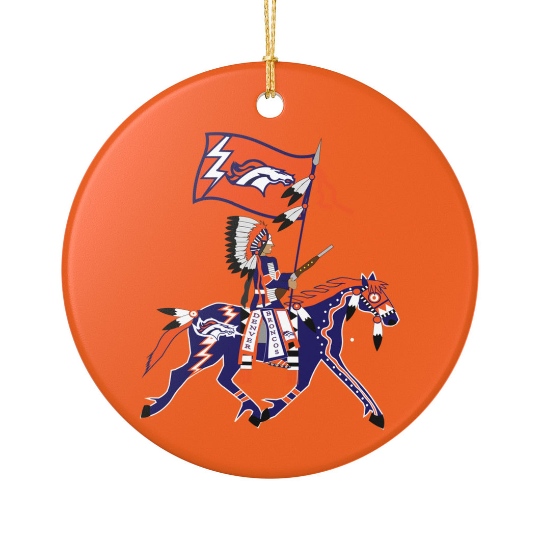 Bronco Ceramic Ornament