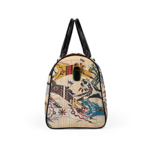Load image into Gallery viewer, Faux Leather Travel Bag – Butch Thunderhawk Ledger Horses
