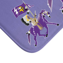 Load image into Gallery viewer, Vibrant Purple Horse Bath Mat - Cozy Bathroom Decor, Riding Enthusiasts Gift, Horse Lover's Accessory, Fun Home Addition
