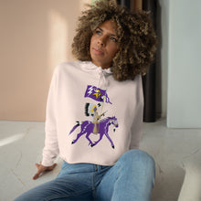 Load image into Gallery viewer, WCW Ledger Viking Horse Crop Hoodie
