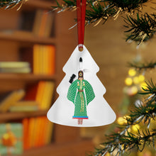 Load image into Gallery viewer, Traditional Dancer with Floral Ledger metal ornament
