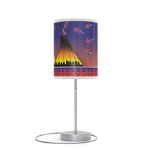 Load image into Gallery viewer, White Corn Wear NAC Lamp on a Stand
