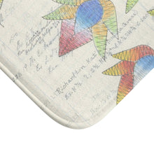 Load image into Gallery viewer, Unique Floral Artwork by Butch Thunderhawk Bath Mat
