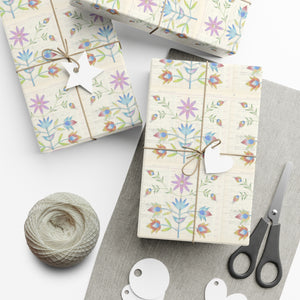 Gift Wrap Papers - Floral Ledger Art