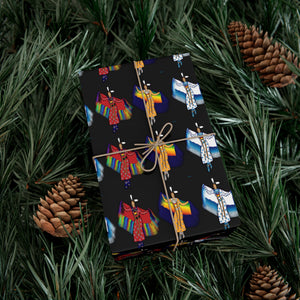 Gift Wrap Papers - Womens Fancy Dancer Powwow Dancer Angie Gillette Design