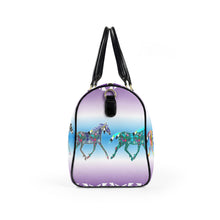 Load image into Gallery viewer, Faux Leather Travel Bag - Horses designed by Angela Gillette
