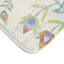 Load image into Gallery viewer, Unique Floral Artwork by Butch Thunderhawk Bath Mat
