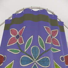 Load image into Gallery viewer, Shower Curtain - Midwest Floral drawn by Butch Thunderhawk

