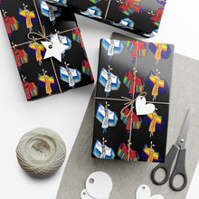 Load image into Gallery viewer, Gift Wrap Papers - Womens Fancy Dancer Powwow Dancer Angie Gillette Design
