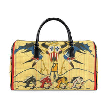 Load image into Gallery viewer, Western Cowboy Faux Leather Travel Bag - Butch Thunderhawk Artwork
