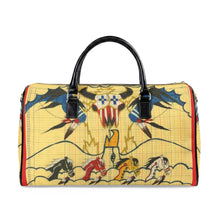 Load image into Gallery viewer, Western Cowboy Faux Leather Travel Bag - Butch Thunderhawk Artwork
