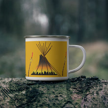 Load image into Gallery viewer, Enamel Camping Mug - NAC Gold Background
