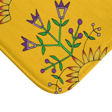 Load image into Gallery viewer, Bath Mat - Unique Midwest Floral drawn by Butch Thunderhawk
