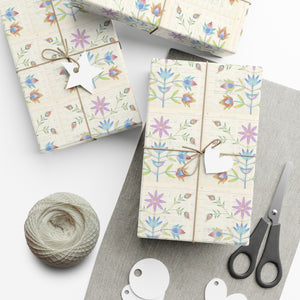 Gift Wrap Papers - Floral Ledger Art